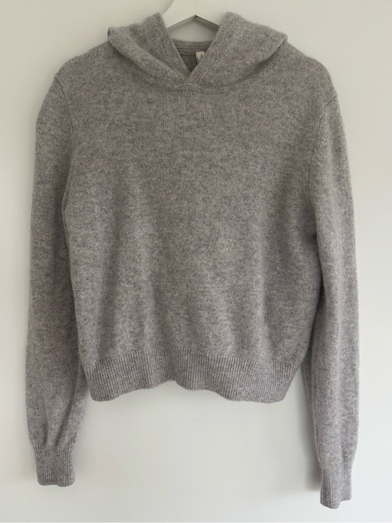 Aritzia Sweaters - Aritzia the group babaton light grey cashmere hoodie sweater